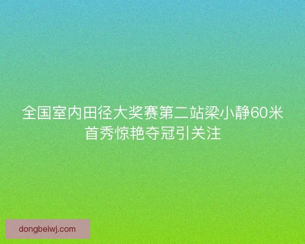 全国室内田径大奖赛第二站梁小静60米首秀惊艳夺冠引关注 全国室内田径大奖赛第二站梁小静60米首秀惊艳夺冠引关注
